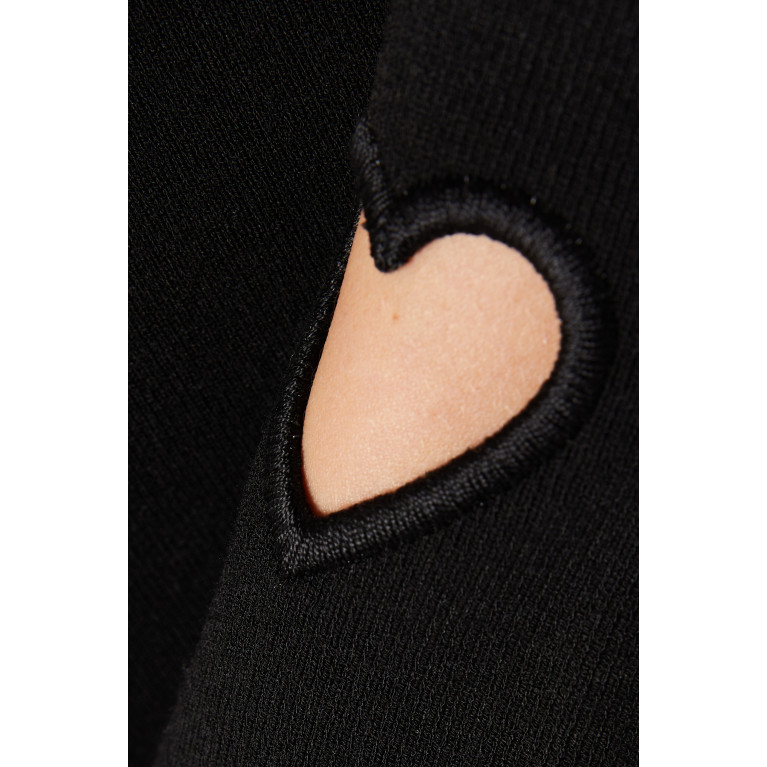 Mach&Mach - Gaia Heart Cut-out Mini Dress in Viscose-blend Knit