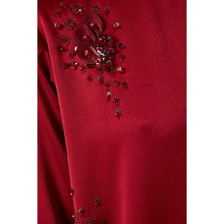 Ruya - Embellished Kaftan Red