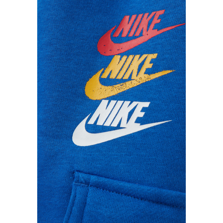 Nike - Logo Print Cargo Pants in Cotton-fleece Blend