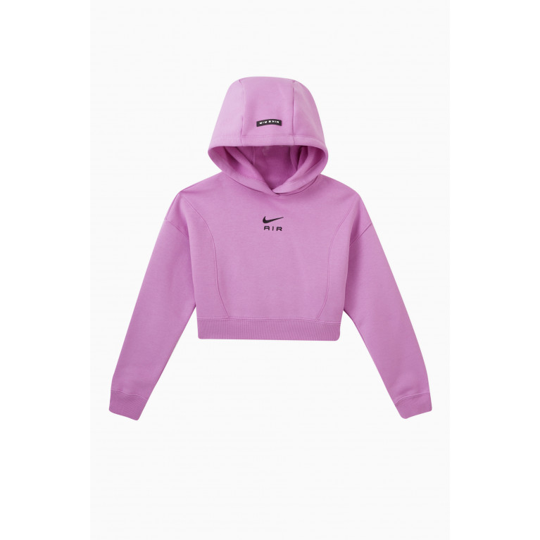 Nike - Logo Cropped Hoodie in French Terry