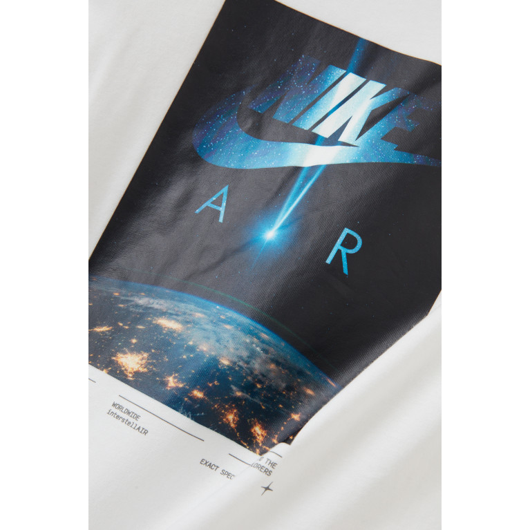 Nike - Space Graphic Logo Print T-shirt in Cotton