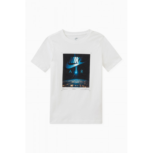 Nike - Space Graphic Logo Print T-shirt in Cotton