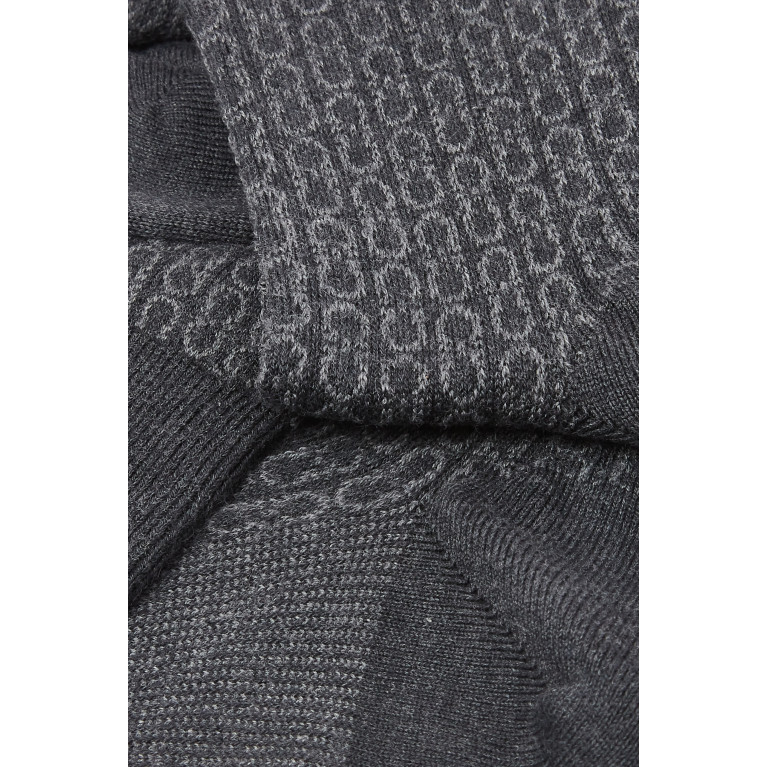 Ferragamo - Ferragamo - Gancini Medium Socks in Cotton-blend Knit