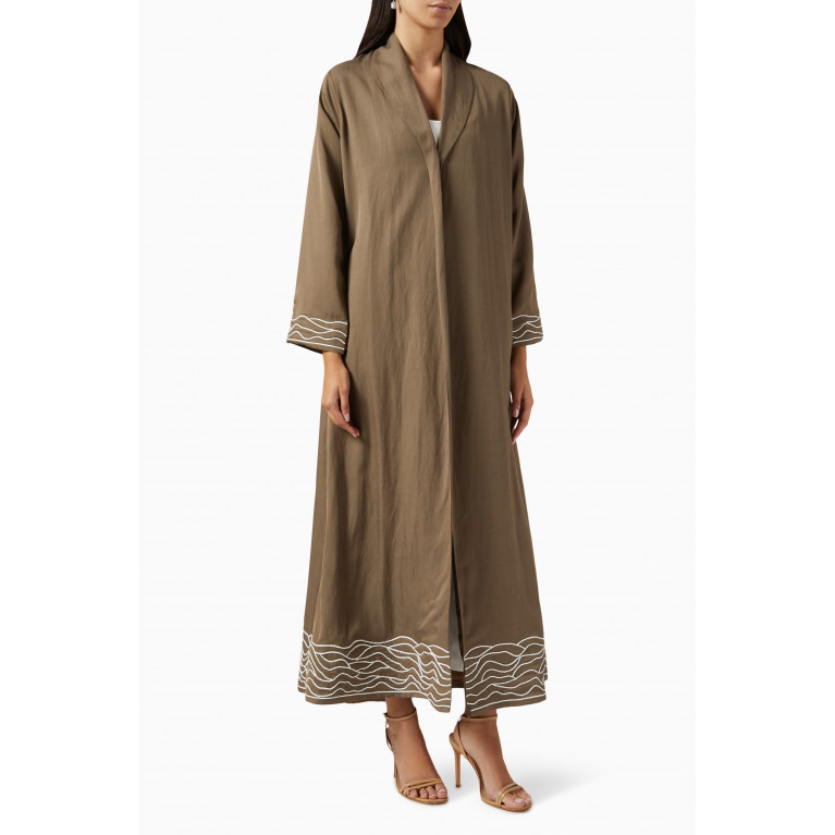Hessa Falasi - Zainah Abaya in Cotton-silk Blend