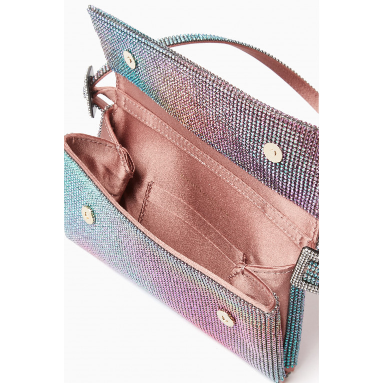 Benedetta Bruzziches - Small Vittisimma Shoulder Bag in Crystal Mesh Multicolour