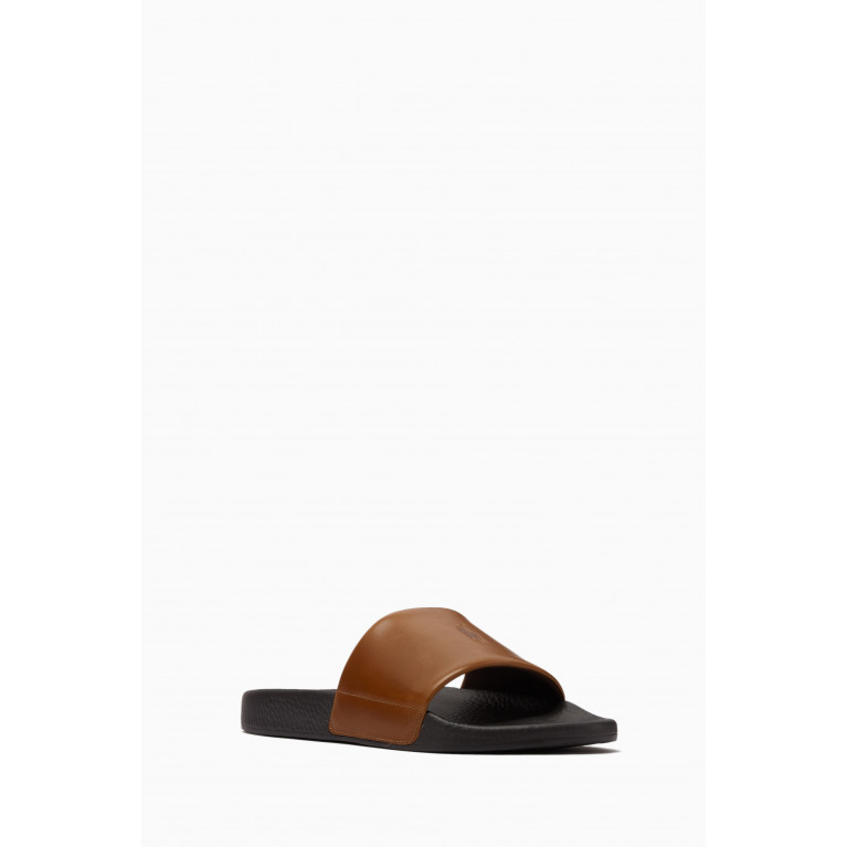 Polo Ralph Lauren - Polo Slides in Leather