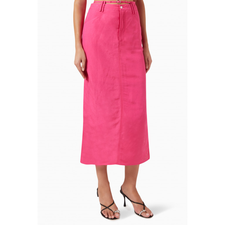 C/MEO - Horizon Belted Midi Skirt