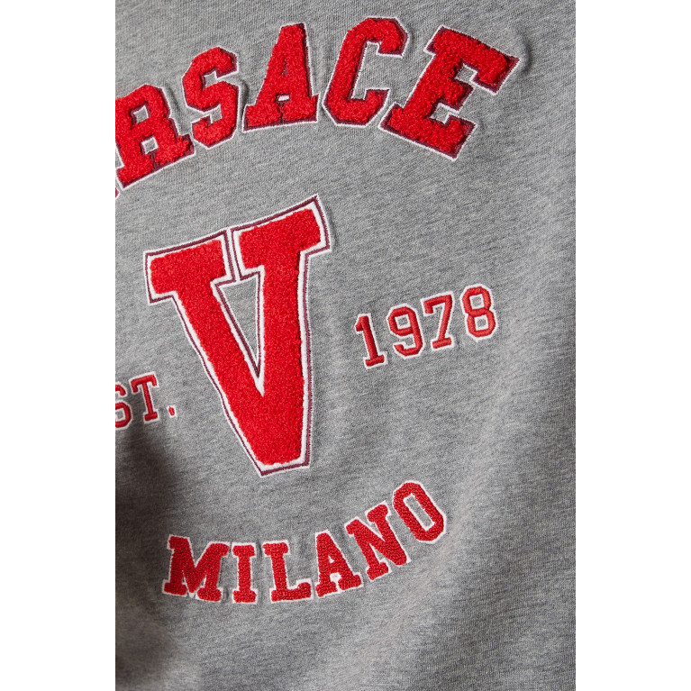 Versace - Varsity T-shirt in Cotton Jersey
