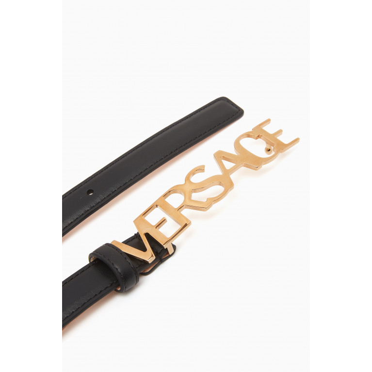 Versace - Logo Belt in Leather