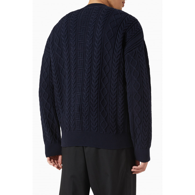 Versace - Varsity Sweater in Cotton Knit