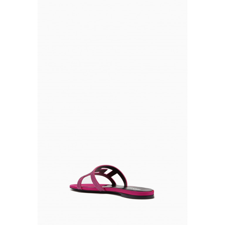 Versace - Maze Crystal Sandals in Silk Pink