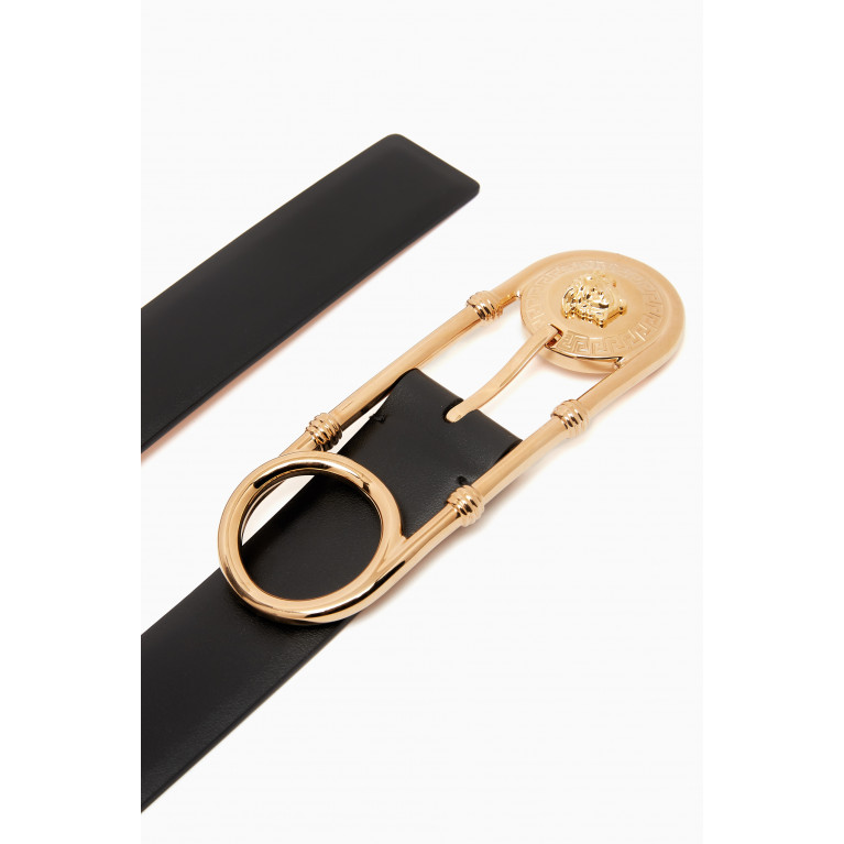 Versace - Safety Pin Belt in Leather