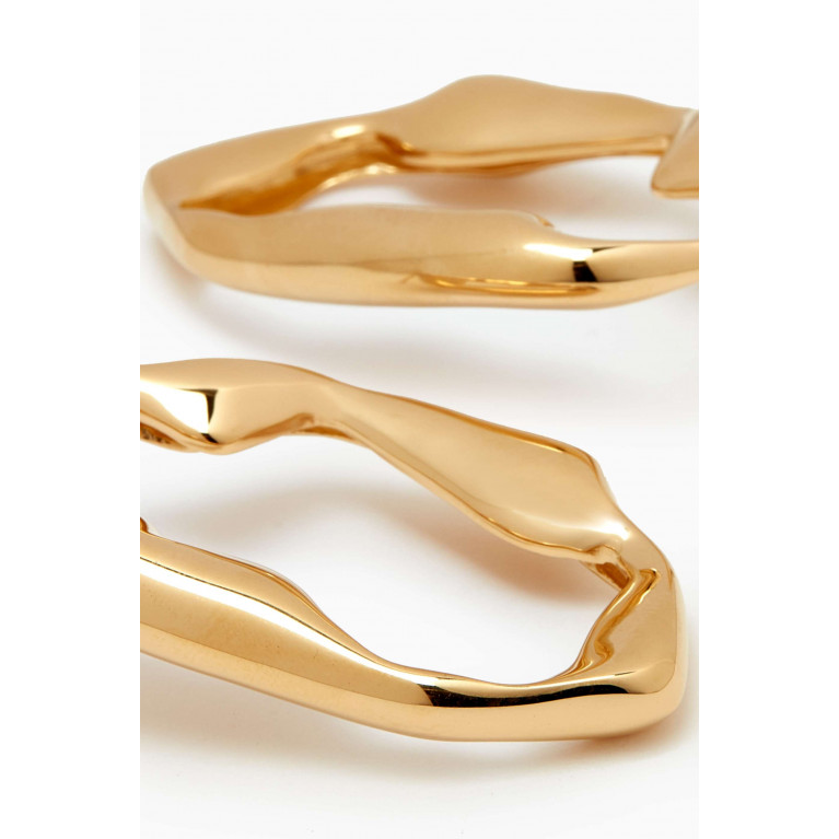 Ragbag - Statement Earrings in 18kt Gold-plated Brass Gold