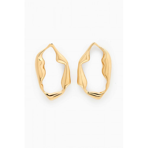 Ragbag - Statement Earrings in 18kt Gold-plated Brass Gold