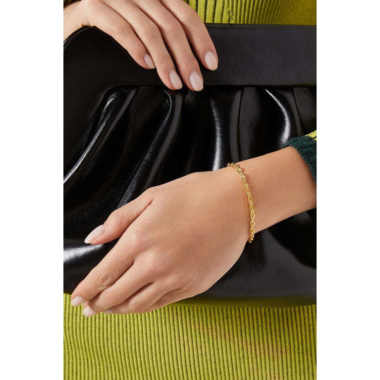 Ragbag - Cable Chain Bracelet in 18kt Gold-plated Brass Gold