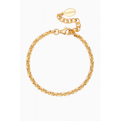 Ragbag - Cable Chain Bracelet in 18kt Gold-plated Brass Gold