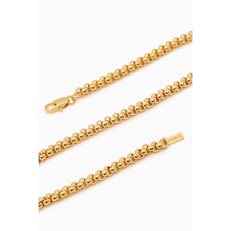 Ragbag - Spherical Chain Necklace in 18kt Gold-plated Brass Gold