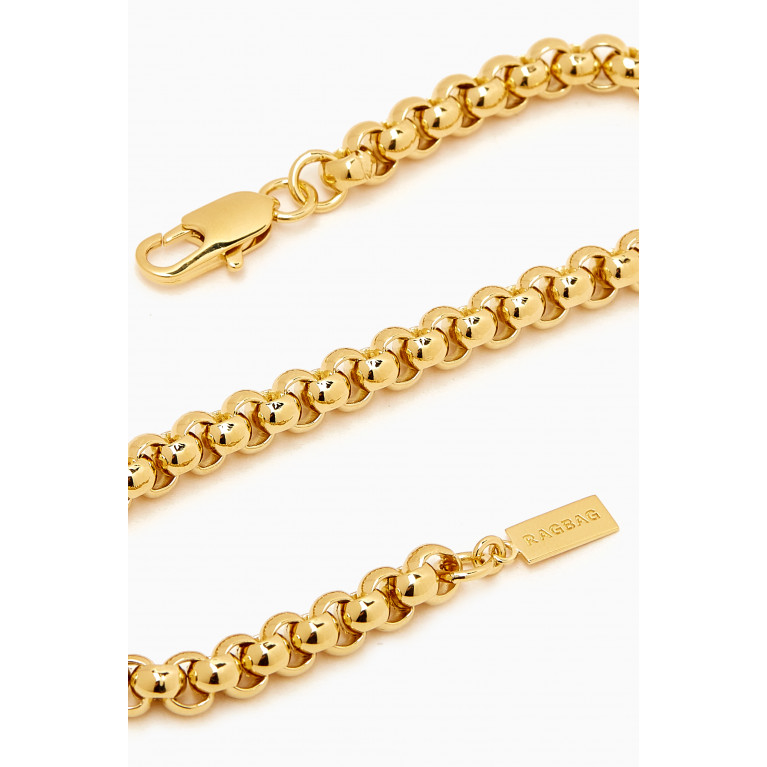 Ragbag - Spherical Chain Bracelet in 18kt Gold-plated Brass Gold