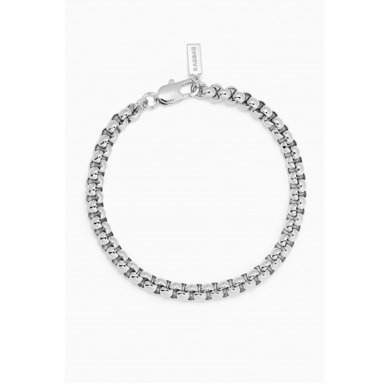 Ragbag - Spherical Chain Bracelet in Silver-plated Brass Silver