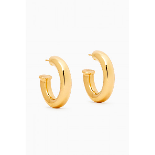 Ragbag - Hoop Earrings in 18kt Gold-plated Brass Gold