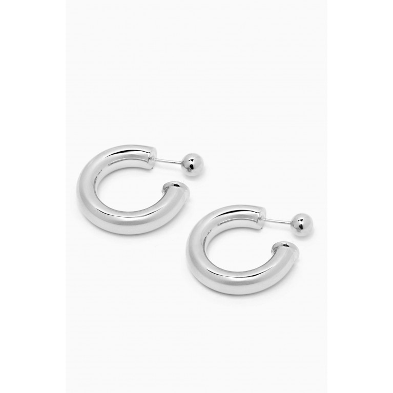 Ragbag - Hoop Earrings in Silver-plated Brass Silver