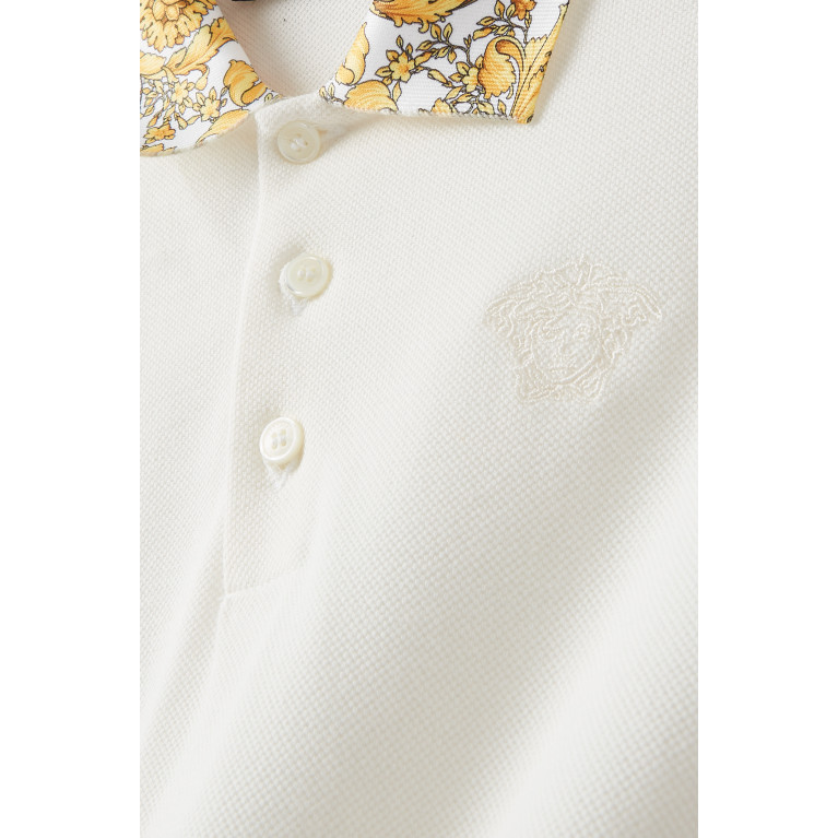 Versace - Barocco Polo Shirt in Cotton