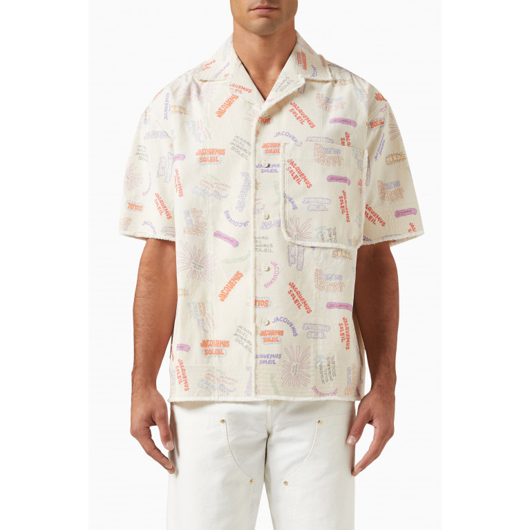 Jacquemus - Boxy Frayed Edges Shirt in Cotton