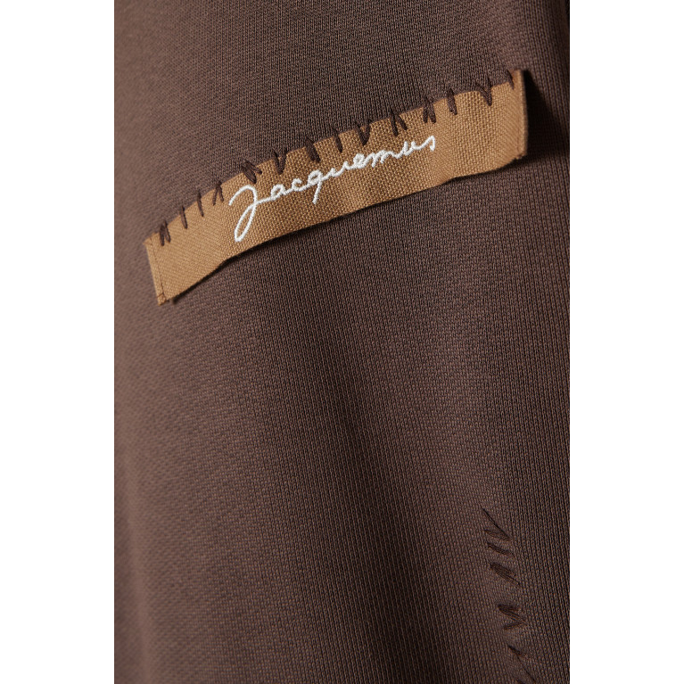 Jacquemus - Grosgrain Stitched Hoodie in Fleece