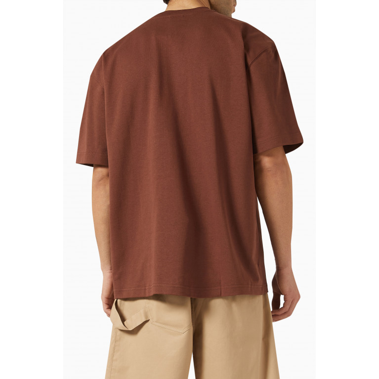 Jacquemus - Sun Mirror T-shirt in Cotton Jersey Brown
