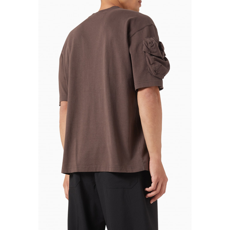 Jacquemus - Utility T-shirt in Cotton Jersey Brown