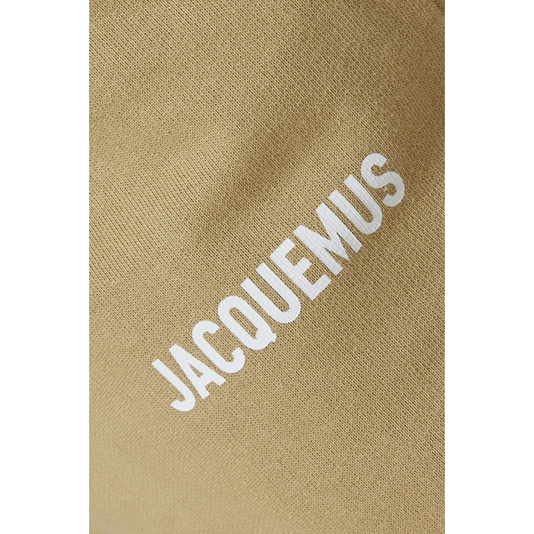 Jacquemus - Logo Print Sweatpants in Organic Cotton Neutral