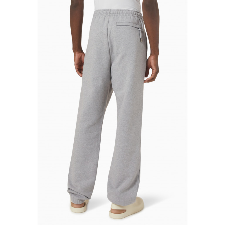 Jacquemus - Logo Print Sweatpants in Organic Cotton Grey