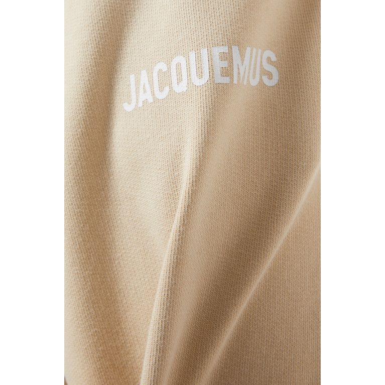 Jacquemus - Logo Print Sweatpants in Organic Cotton Neutral