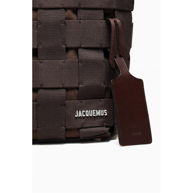 Jacquemus - Le Tote Gros Grain Tote Bag in Cotton-linen blend