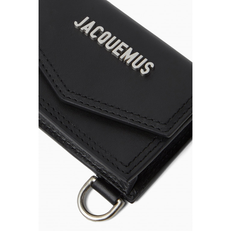 Jacquemus - Le Porte Azur Wallet in Leather Black