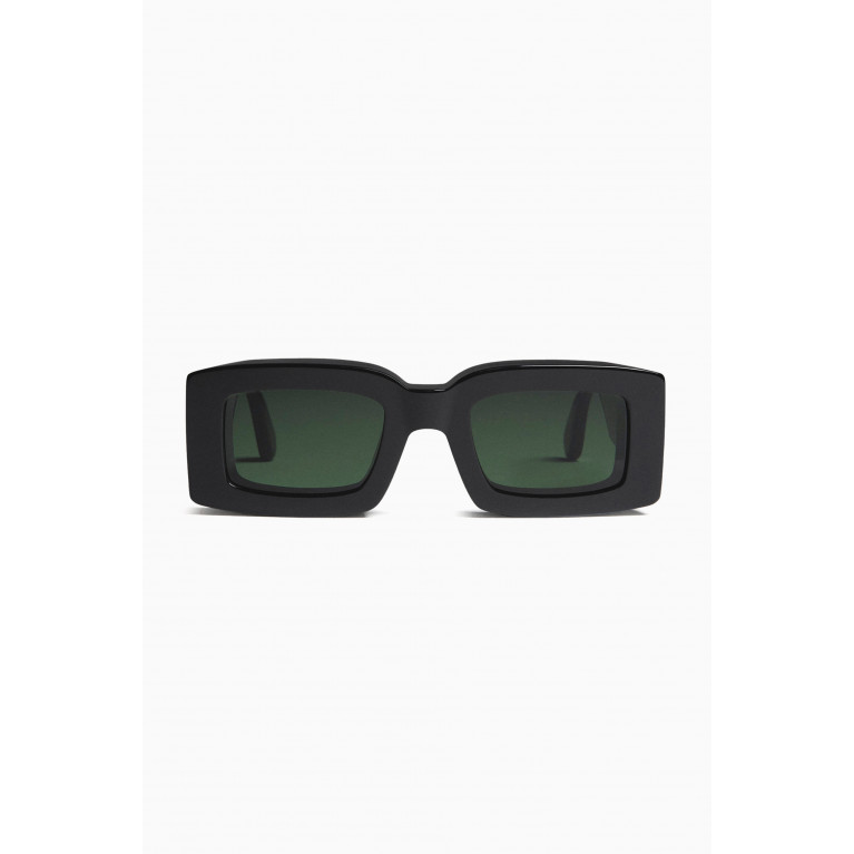 Jacquemus - Les Lunettes Tupi Square Sunglasses in Acetate Black