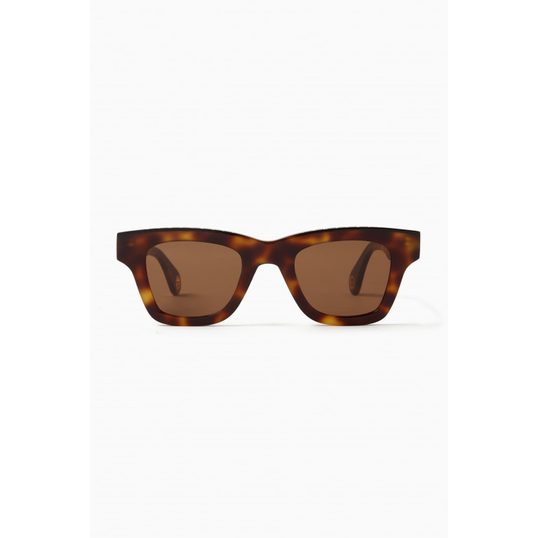 Jacquemus - Les Lunettes Nocio Sunglasses in Acetate Brown