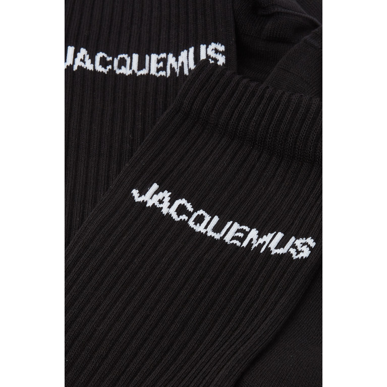 Jacquemus - Jacquemus - Les Chaussettes Jacquemus in Organic Cotton-blend Black