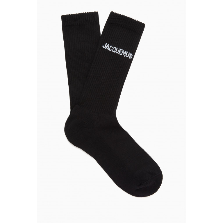 Jacquemus - Jacquemus - Les Chaussettes Jacquemus in Organic Cotton-blend Black
