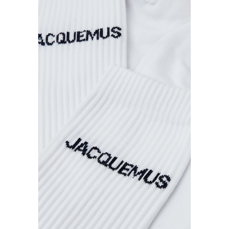 Jacquemus - Jacquemus - Les Chaussettes Jacquemus in Organic Cotton-blend White