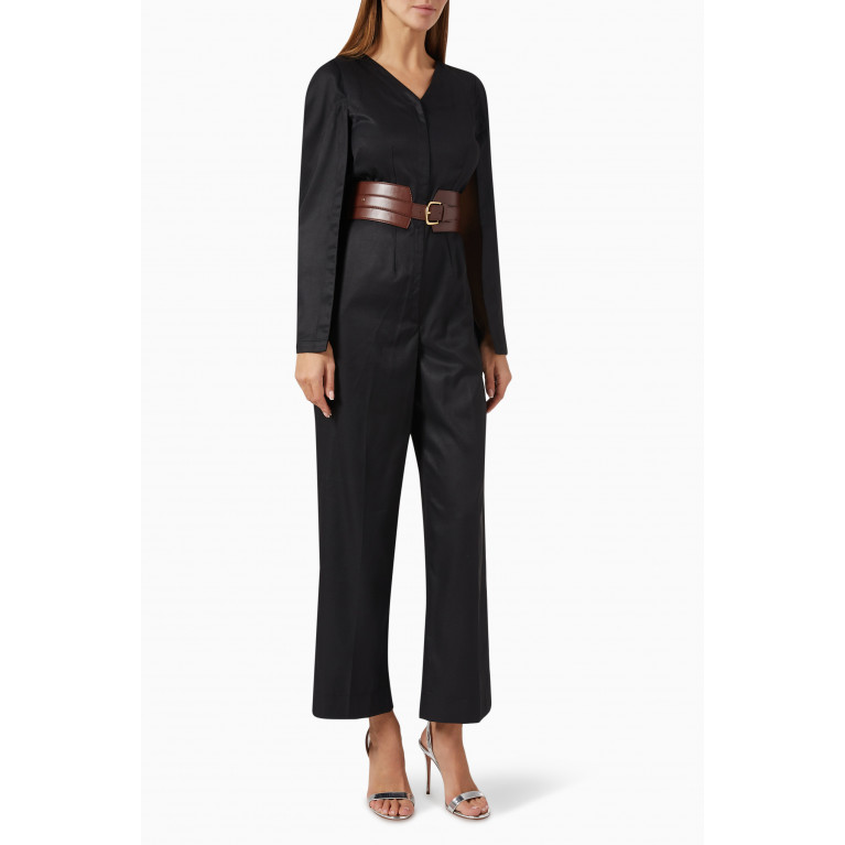Notebook - Robin Jumpsuit in Terry Rayon Black