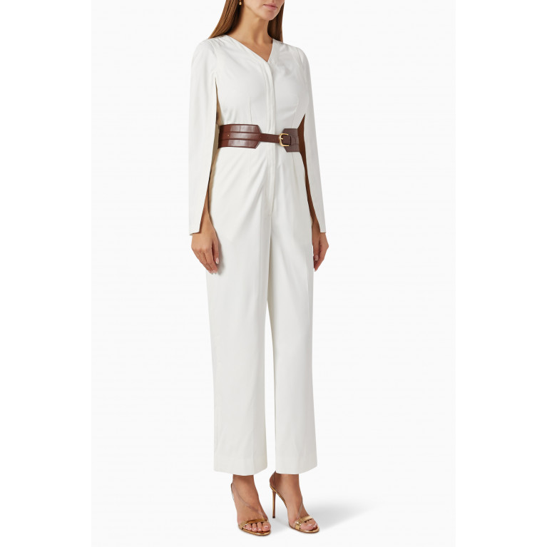 Notebook - Robin Jumpsuit in Terry Rayon White