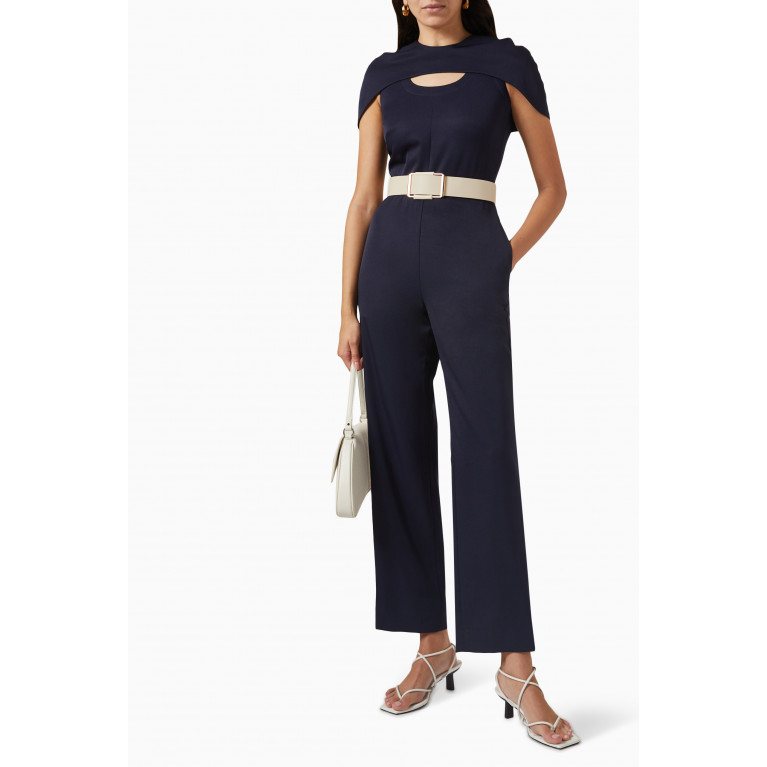 Notebook - Fiona Jumpsuit in Banana Crepe Blue