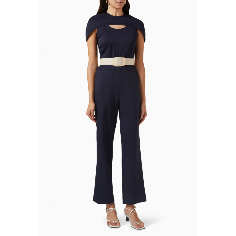 Notebook - Fiona Jumpsuit in Banana Crepe Blue