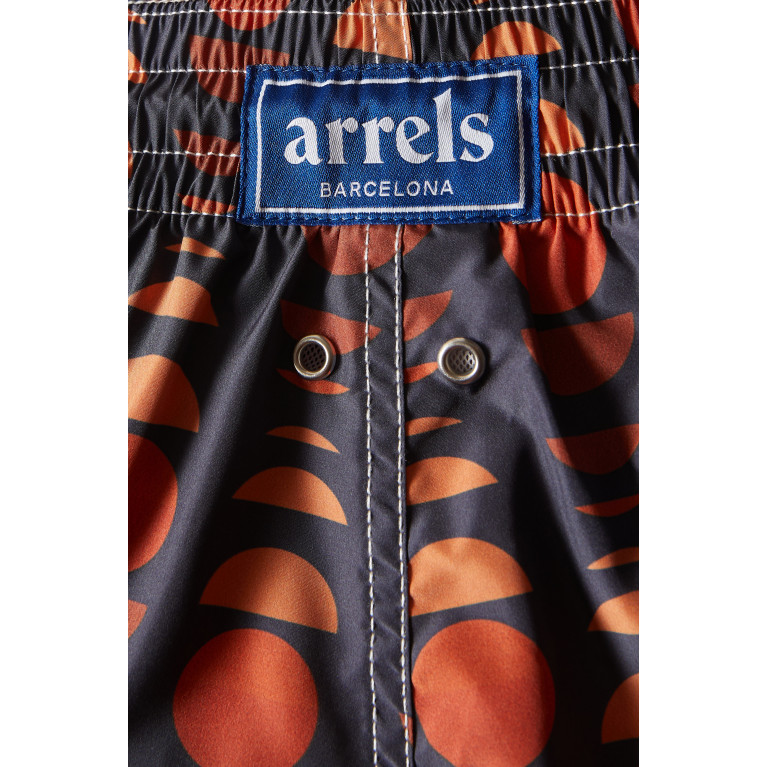 Arrels - Laura Berger Graphic Print Swim Shorts in Nylon
