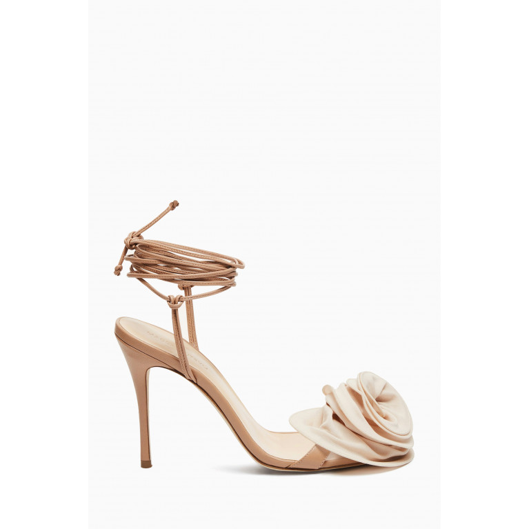 Magda Butrym - Flower Wrap 110 Sandals in Nappa Leather