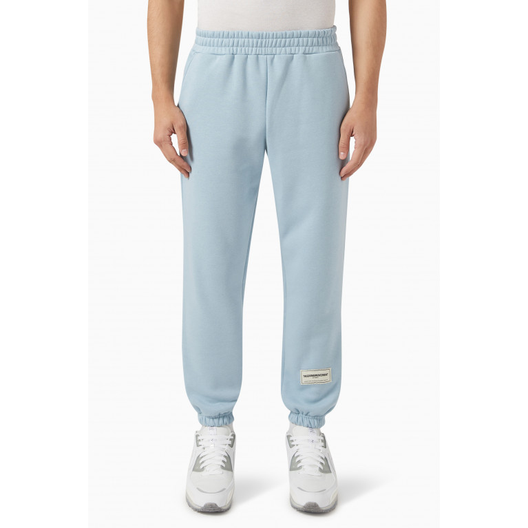 The Giving Movement - Relaxed Joggers in Organic Fleece Blue