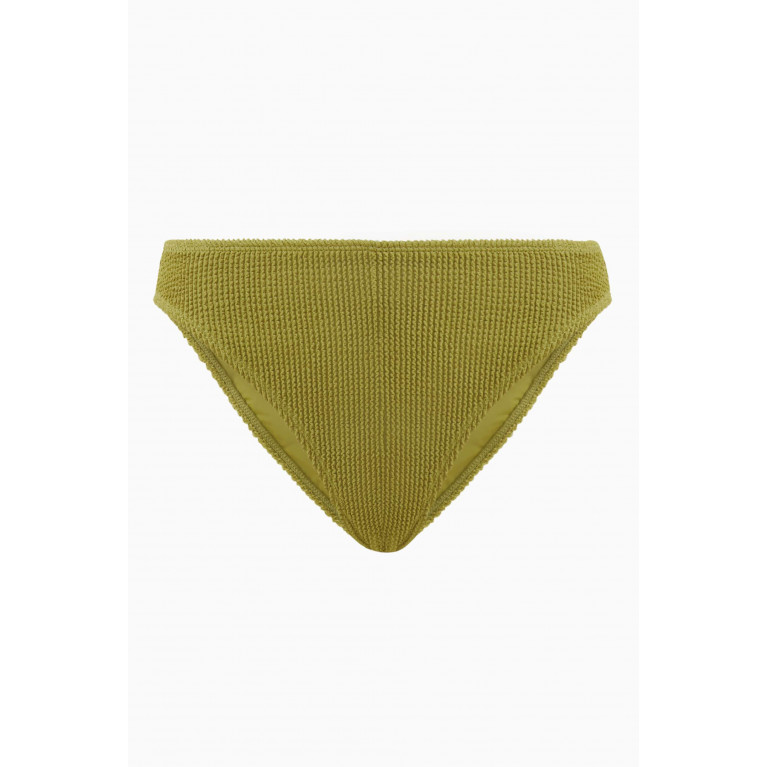 Good American - Always Better Bikini Bottom in Stretch Nylon Green