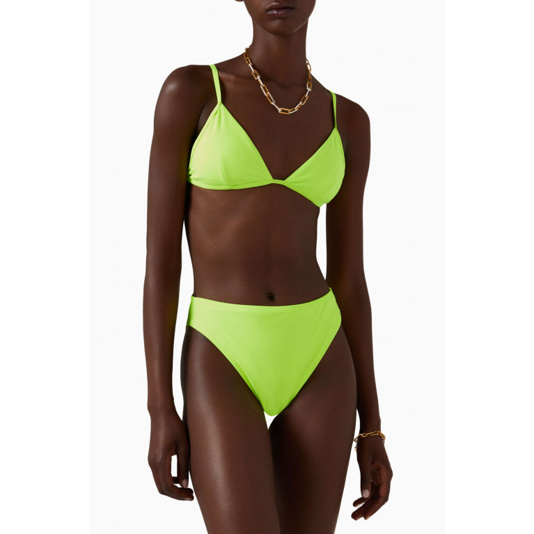 Good American - Perfect Fit Bikini Top Green