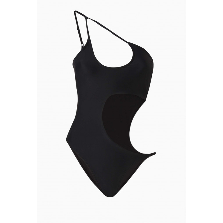Good American - Miami Cut-out One-piece Swimsuit Black